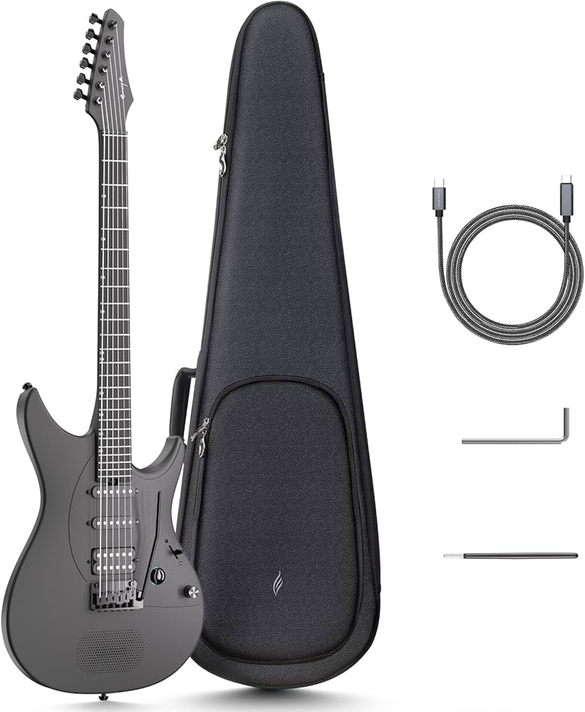 ストラトキャスター インスパイア ギター ENYA Inspire スタンド付きセット Black / Ivory 次世代アンプ